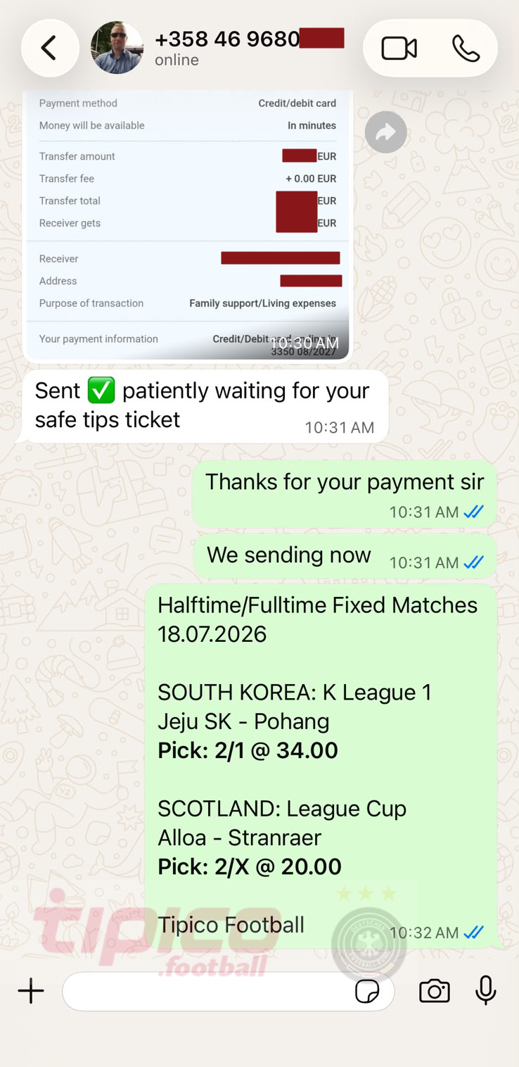 halftime fulltime fixed matches big odd 04.07.2026