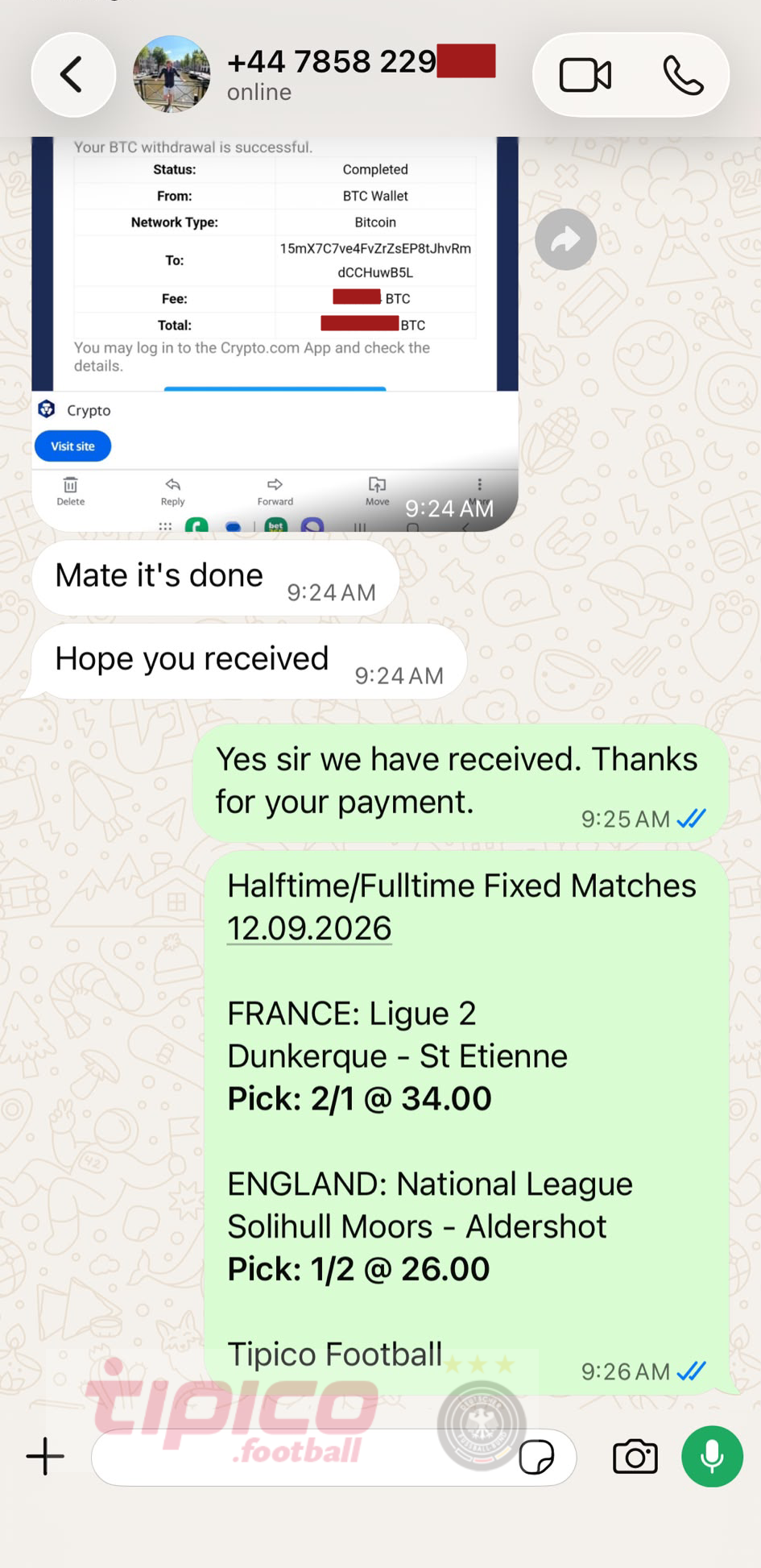 halftime fulltime fixed matches big odd 12.09.2026