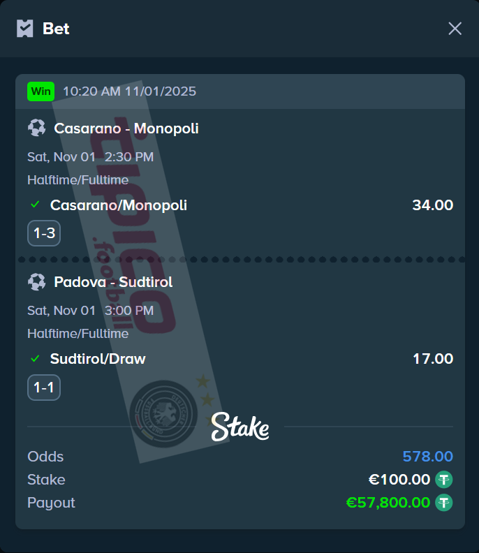 fixed matches ht ft 01.11.2025