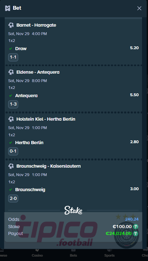 vip fixed matches 29.11.2025