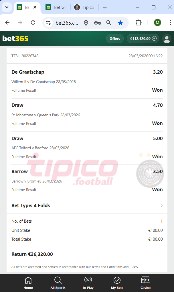 vip fixed matches 28.03.2026