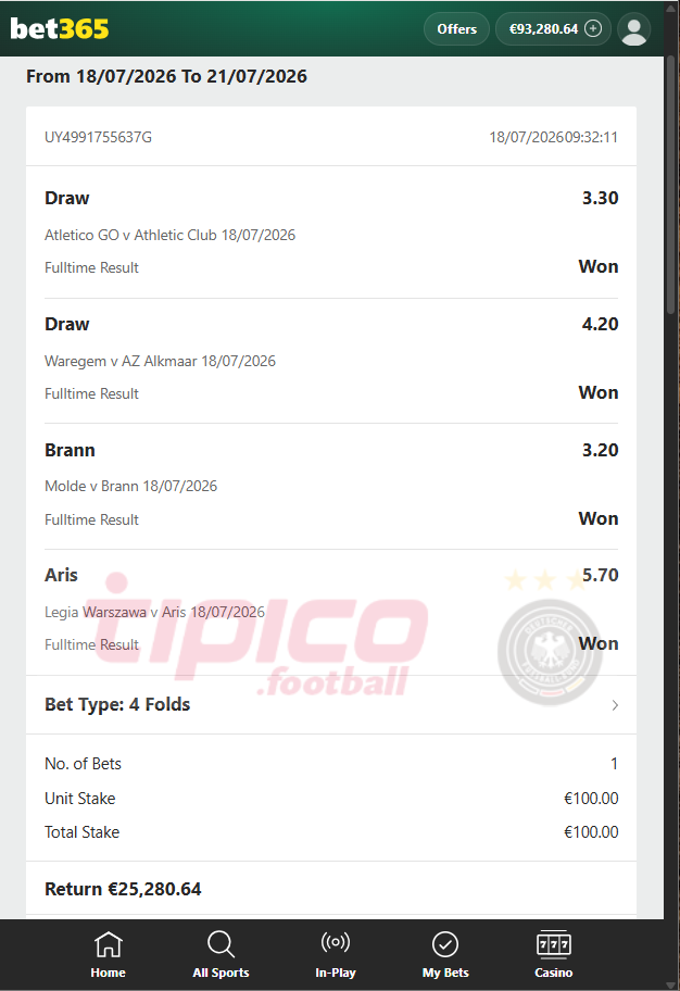 vip fixed matches 18.07.2026