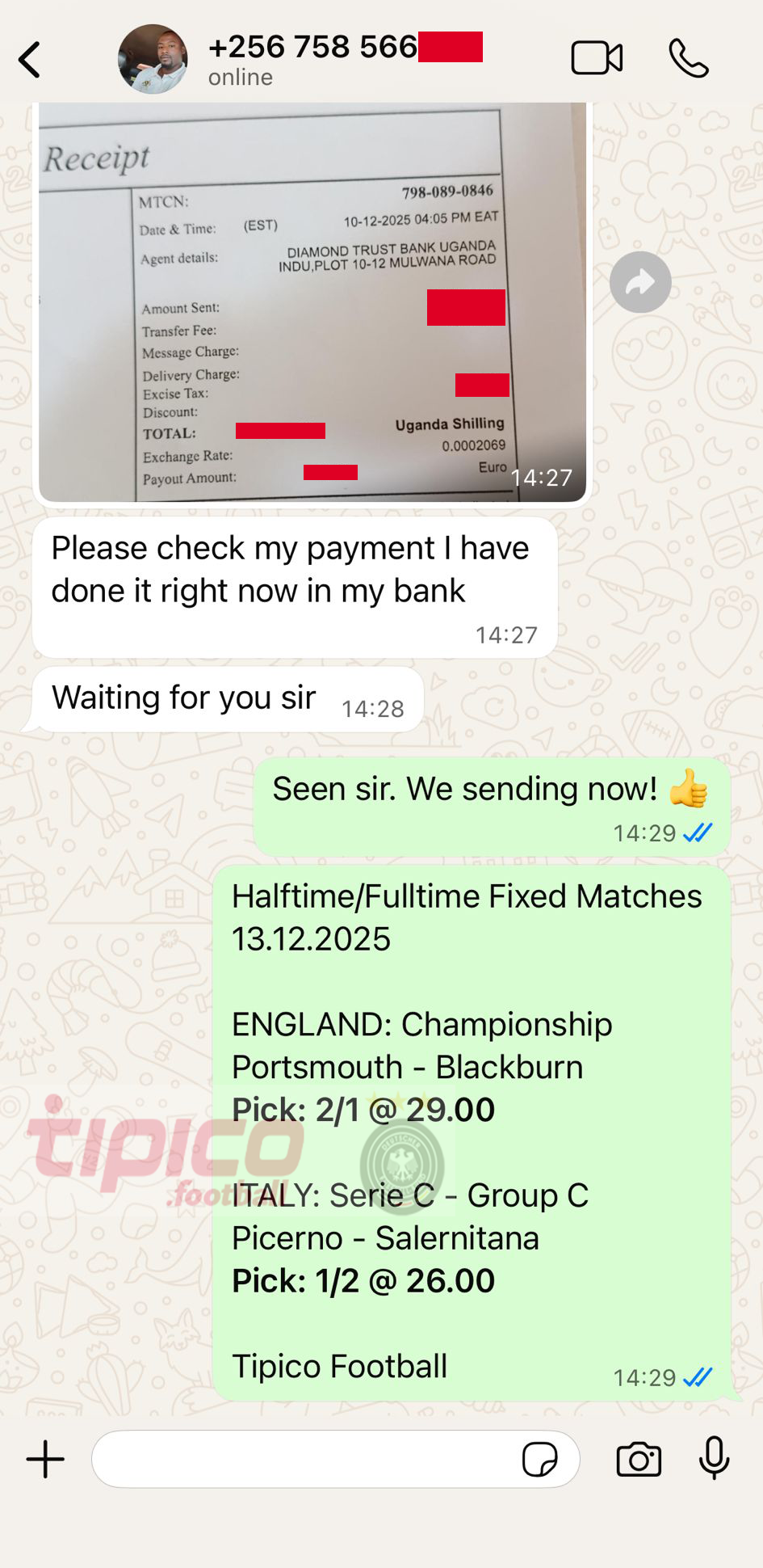 halftime fulltime fixed matches big odd 13.12.2025