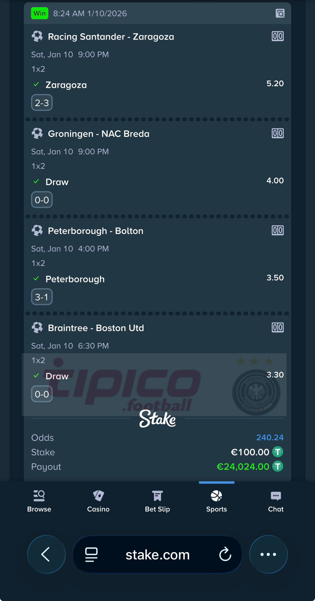 vip fixed matches 10.01.2026